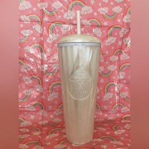 Starbucks white Pearl 24oz Tumblr